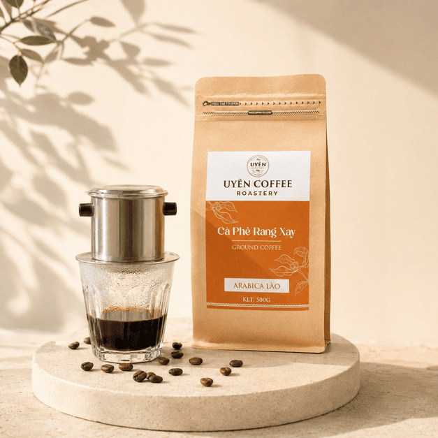 Cà Phê Arabica Moka - Rang Mộc Nguyên Chất Cà Phê Arabica Catimor Lào - Rang Mộc Nguyên Chất 3