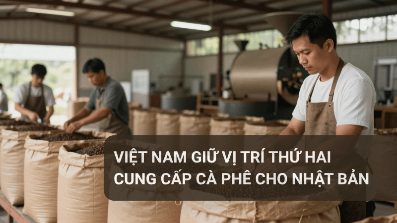 Việt Nam giữ vị trí thứ hai cung cấp cà phê cho Nhật Bản