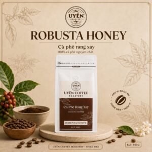 Cà Phê Mộc Robusta Honey - Bột Xay
