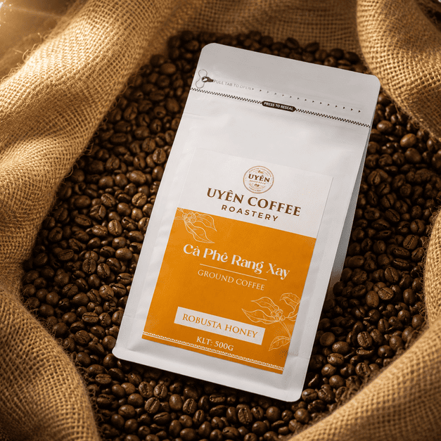 Cà Phê Robusta Honey - Rang Mộc Nguyên Chất Cà Phê Robusta Honey - Rang Mộc Nguyên Chất 4