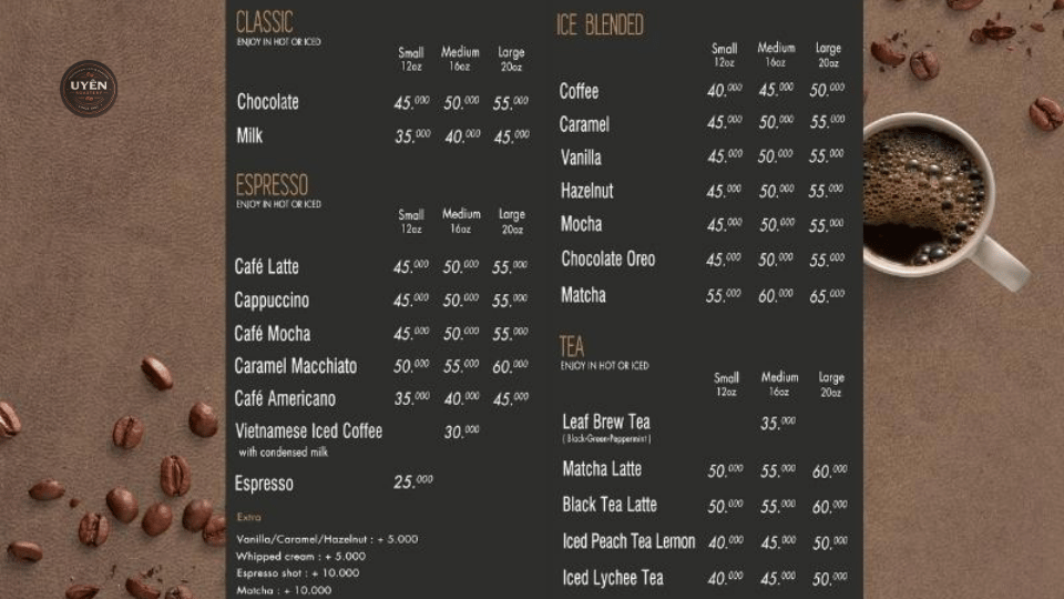quán coffee mộc