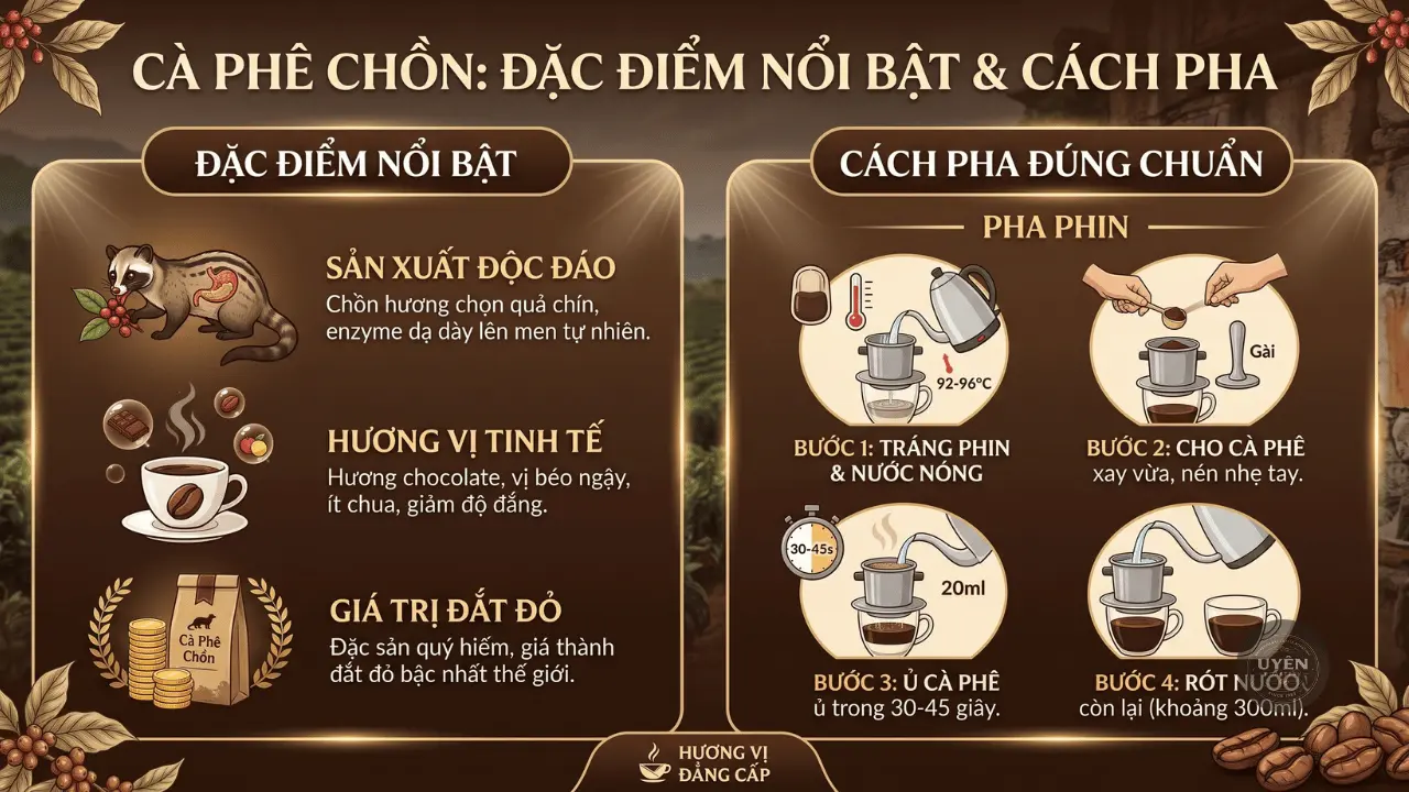 cà phê chồn_ đặc điểm nổi bật