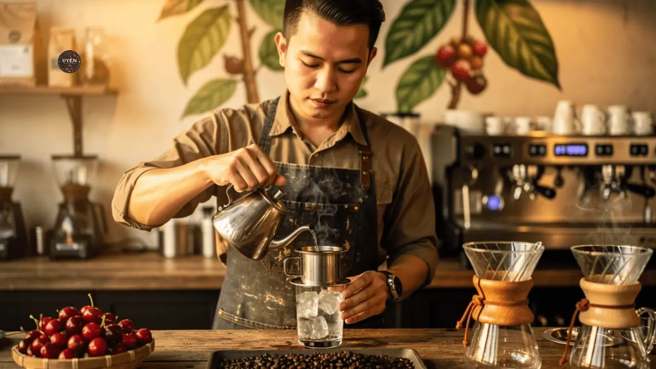 Cà phê đen đá, đồ uống thơm ngon, thích hợp cho mùa hè