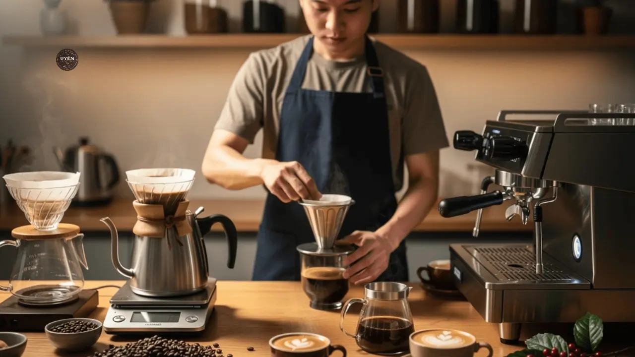 Các loại máy coffee từ mini đến espresso, giúp bạn chọn lựa hợp lý