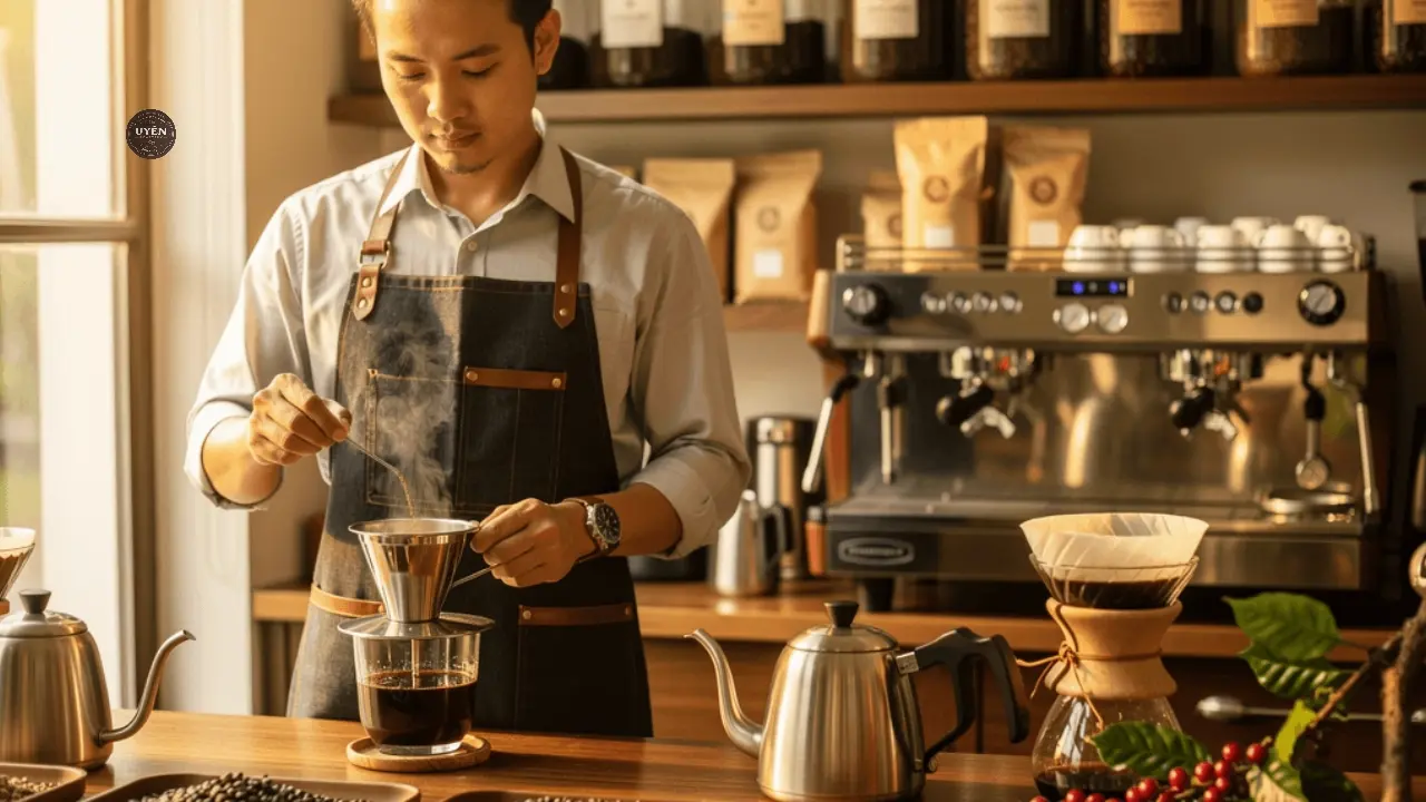 Máy xay cà phê chất lượng cho nhiều loại hạt cà phê.