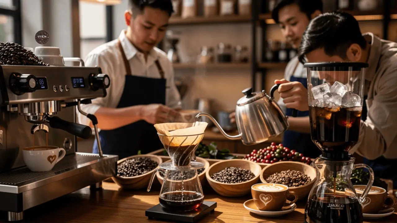 Phương Pháp Pha Espresso, Pour Over Và Cold Brew