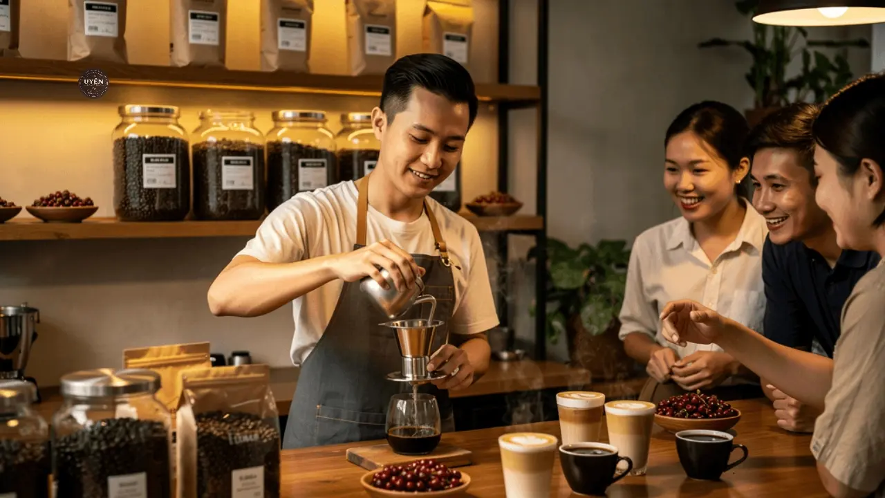 quán cà phê view đẹp gần đây với không gian tuyệt vời