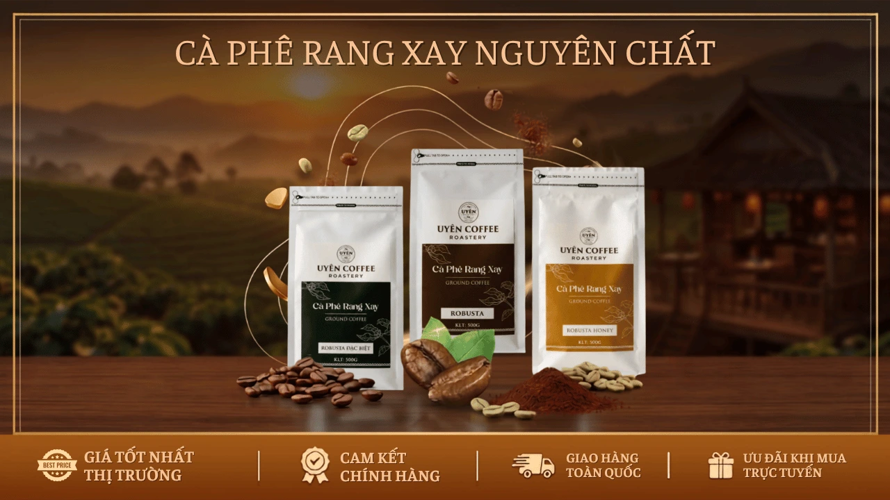 cà phê rang xay nguyên chất