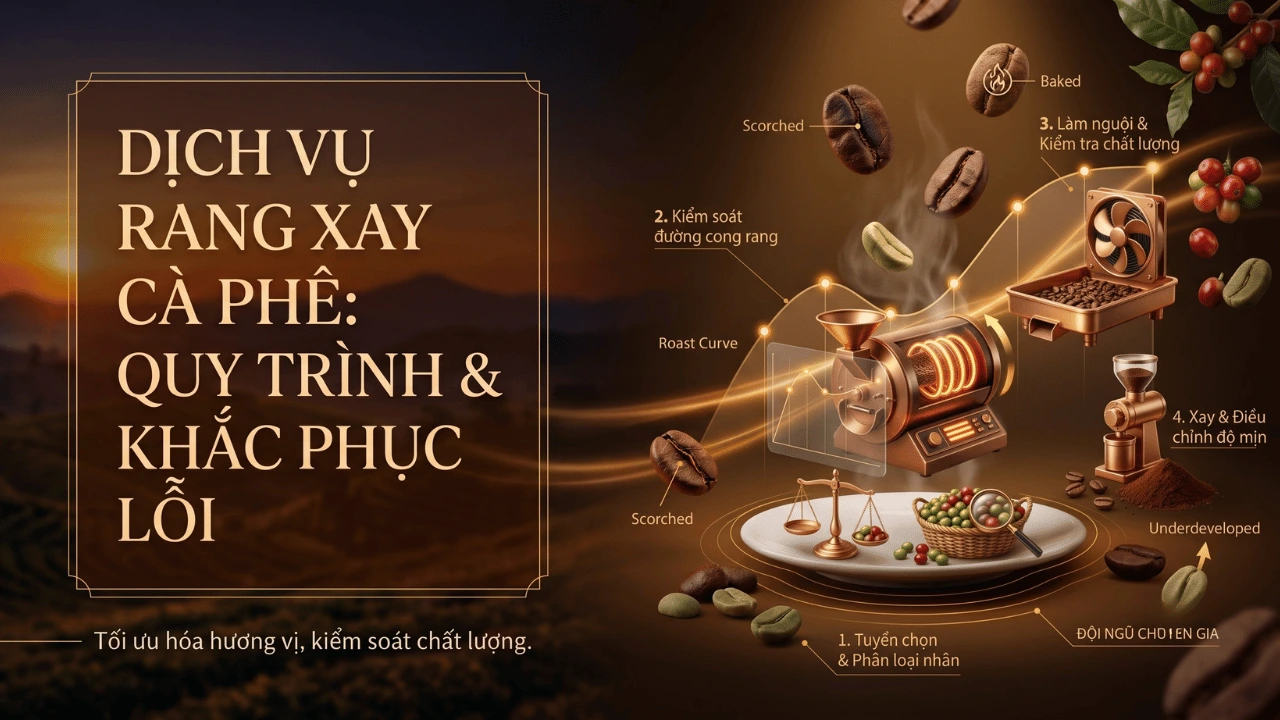dịch vụ rang xay cà phê