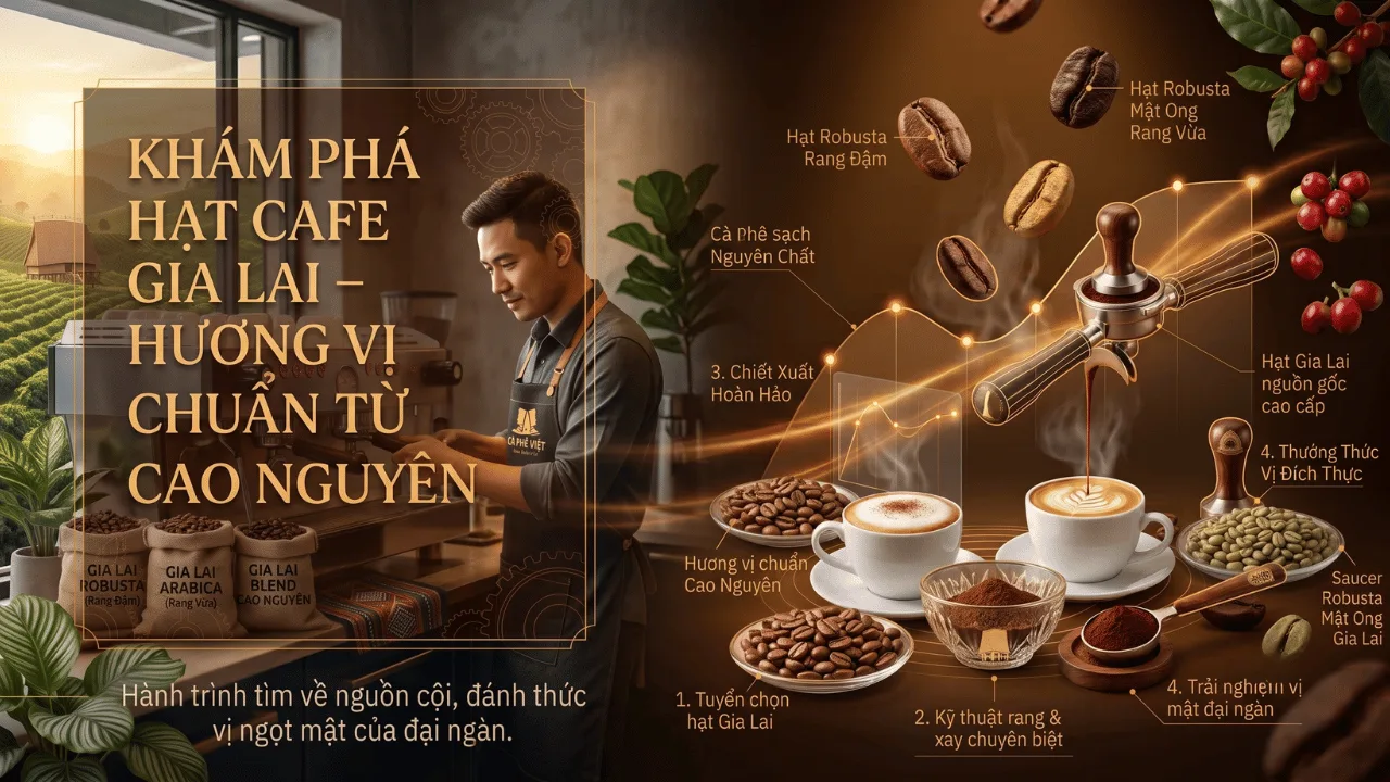 khám phá hạt cafe Gia Lai hương vị chuẩn