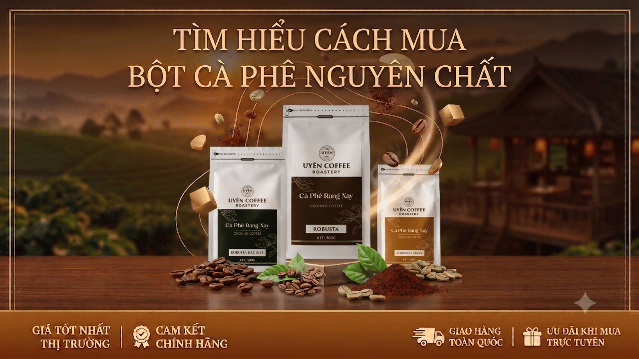 tìm hiểu các mua bôt cà phê nguyên chất