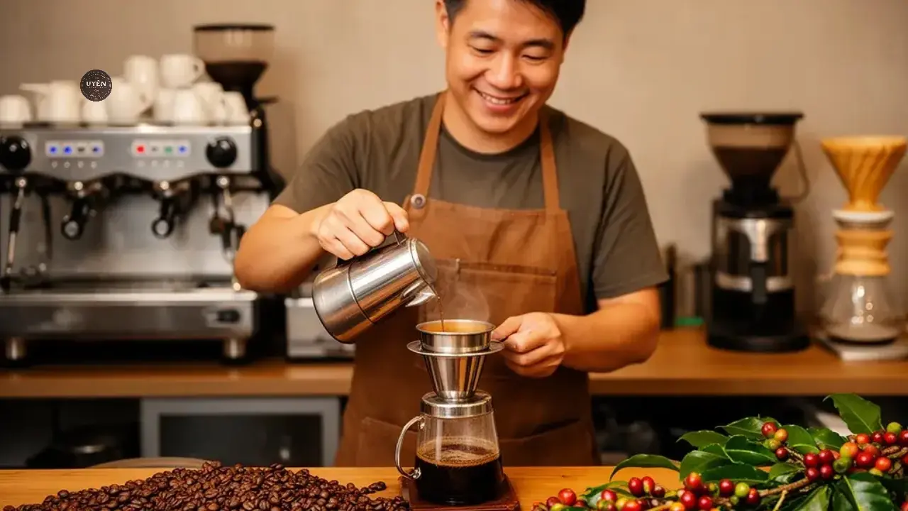 Hướng dẫn pha cà phê pha máy ngon với hạt cà phê chất lượng