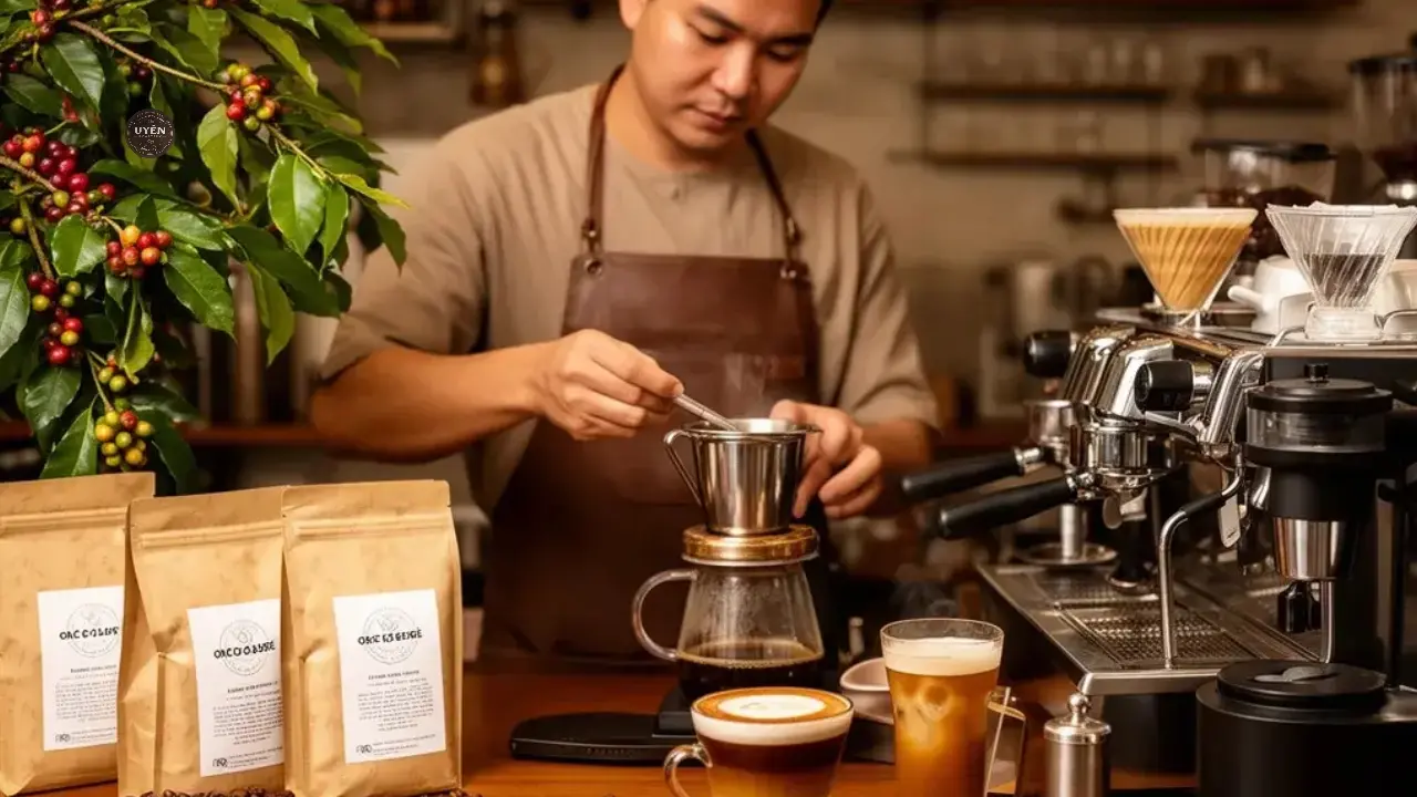Giá 1kg cà phê hạt hiện nay ở Việt Nam.