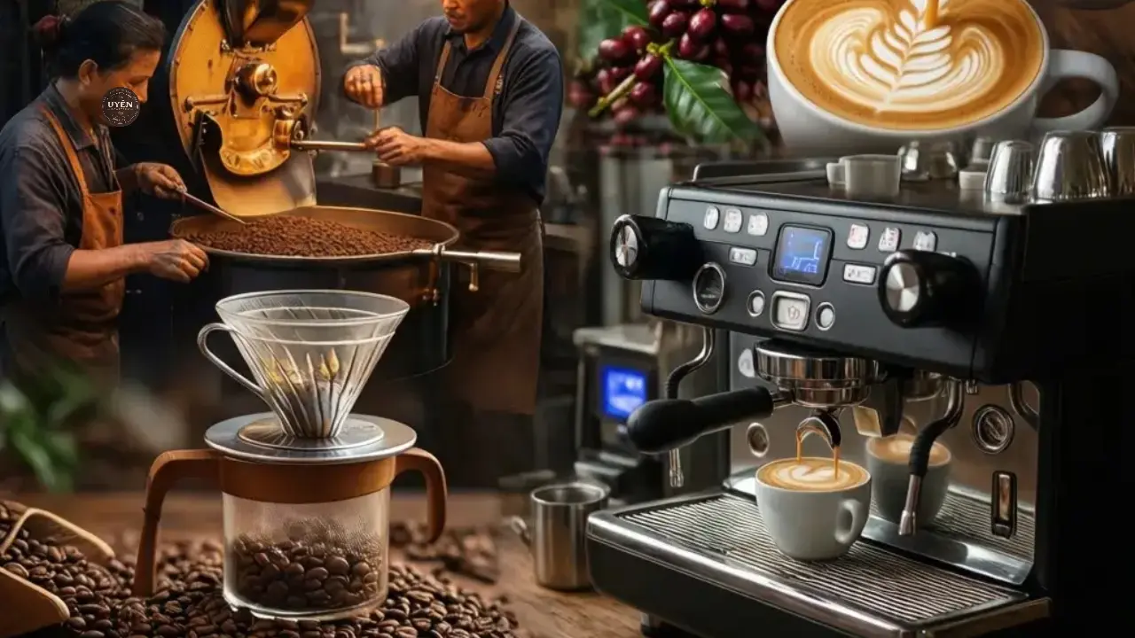 Cà Phê Rang: Hạt Cà Phê Nguyên Chất và cách Xay Quy Trình Chế Biến: Chuyển Hóa Hạt Xanh Thành Cà Phê Rang Đỉnh Cao
