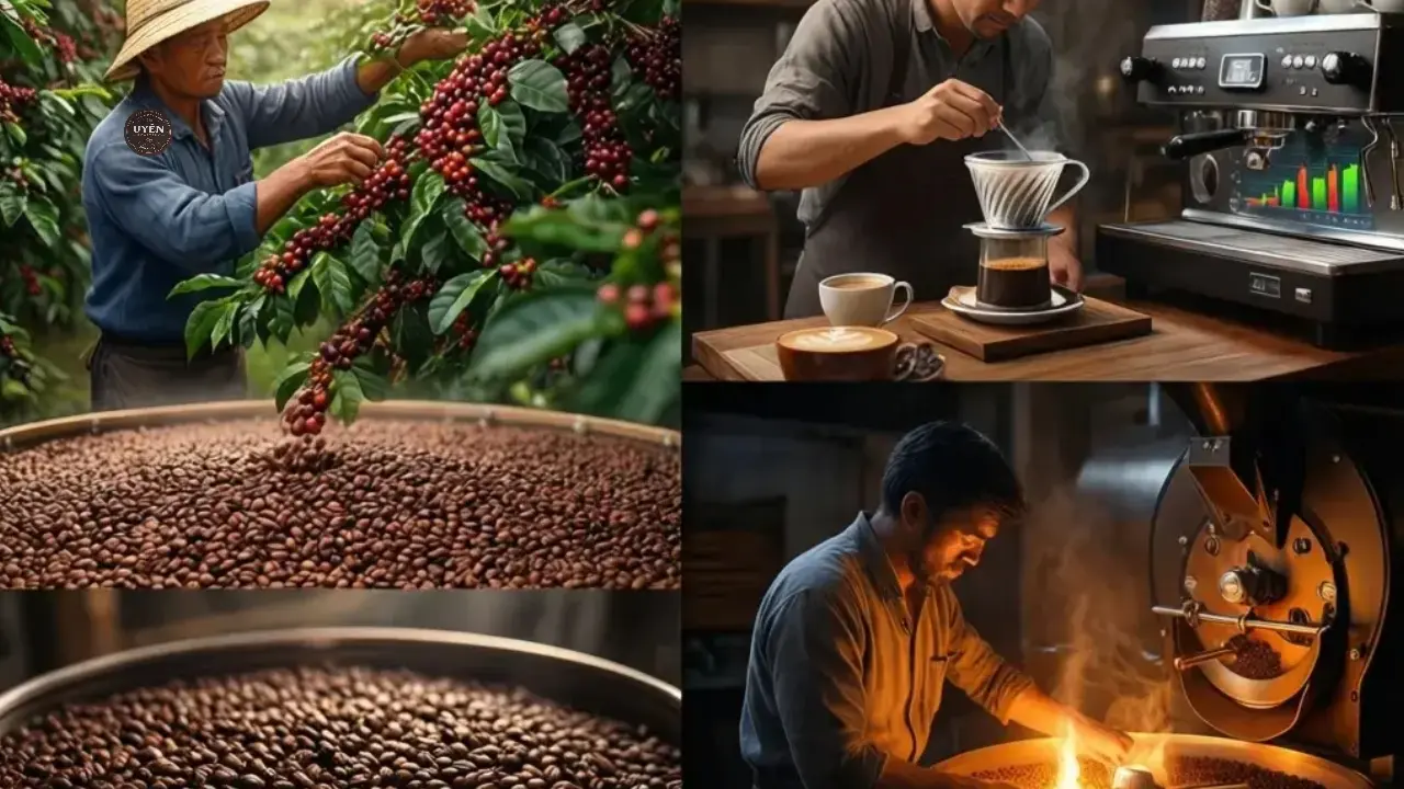 Quy Trình Chế Biến và Rang: Tối Ưu Hóa Hương Vị Cafe Robusta Arabica