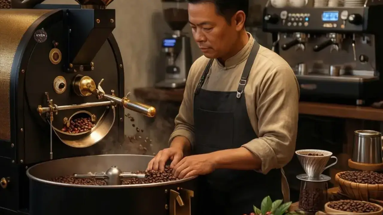 Quy Trình Rang Xay Cà Phê Chuẩn Tại Uyên Roastery