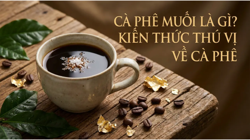 Hình ảnh cà phê muối với hương vị đặc sắc và cách pha chế thú vị