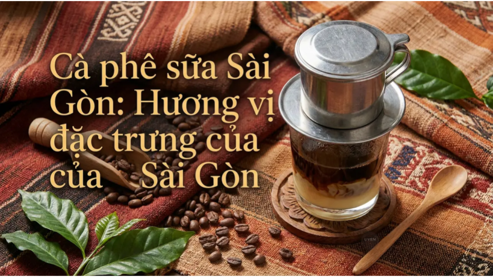 Cà phê sữa Sài Gòn với hương vị thơm ngon, độc đáo