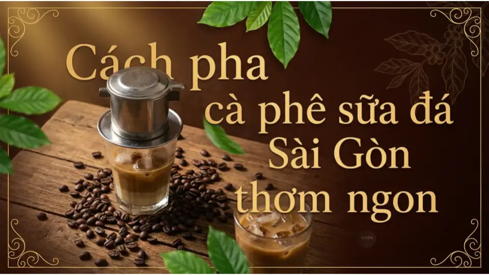 cà phê sữa đá Sài Gòn thơm ngon từ nguyên liệu đến pha chế