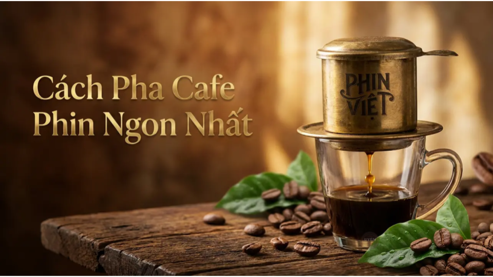 Café phin ngon với kỹ thuật pha chuẩn barista ở Việt Nam