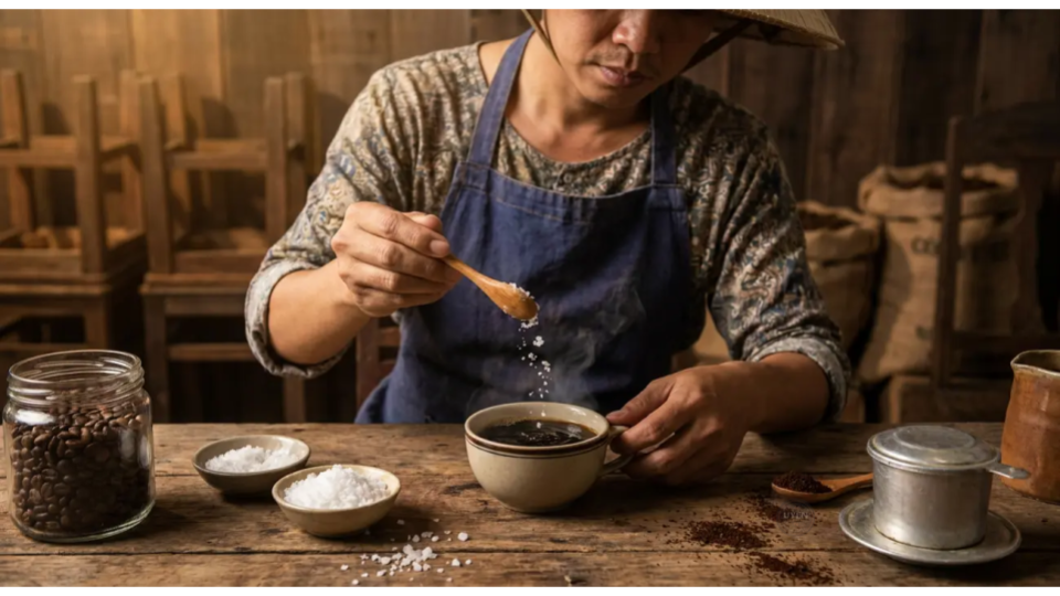 Hướng dẫn pha chế cà phê muối chuẩn vị