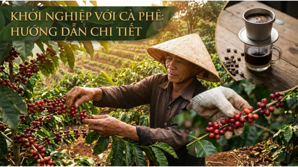 Hướng dẫn khởi nghiệp với cà phê cho người mới bắt đầu.