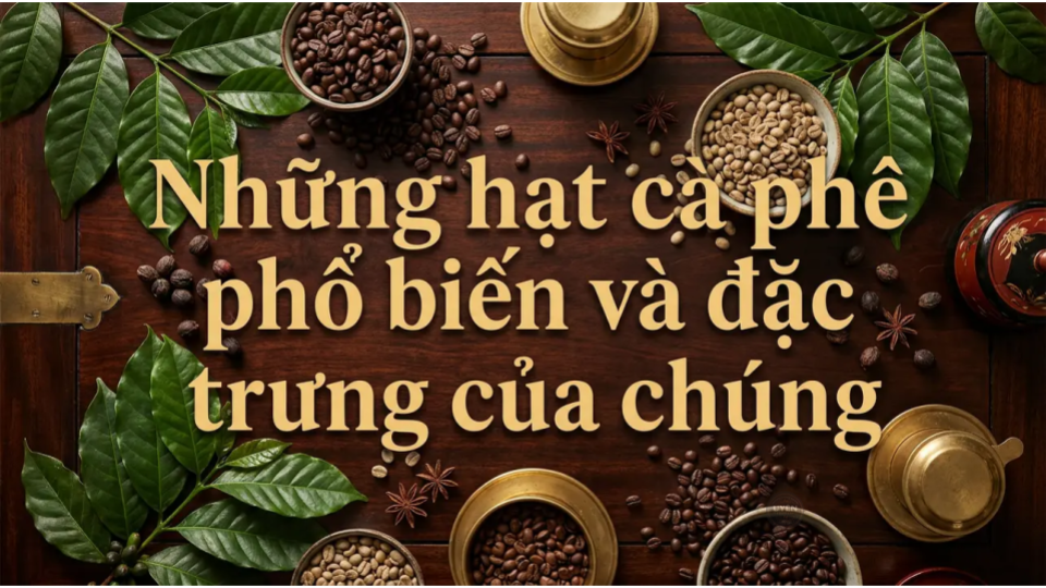 Những hạt cà phê đặc trưng, phổ biến tại Việt Nam.