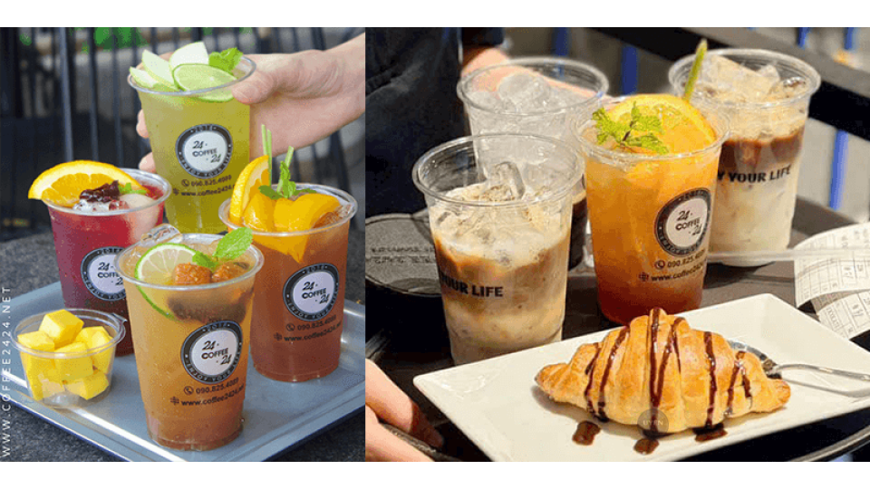 Top 10 Quán Cà Phê Đẹp Ở Bình Thạnh Thực đơn cao cấp tại Coffee 24/24, quán cà phê đẹp ở Bình Thạnh.
