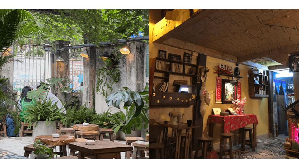 Top 10 Quán Cà Phê Đẹp Ở Bình Thạnh Góc sống ảo tại Cửa Hàng Cafe Cũ, một quán cà phê đẹp ở Bình Thạnh.