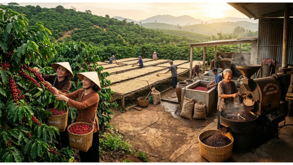Cà Phê Robusta: Kiến Thức Cần Biết Quy trình chế biến cà phê Robusta - Những điều cần lưu ý