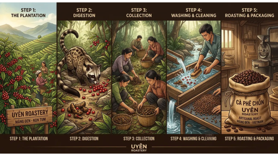 Cà phê chồn là gì