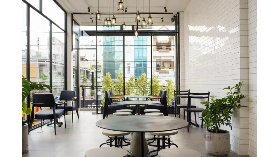 THE COFFEE LAB, quán cafe view đẹp Sài gòn với không gian hiện đại, thích hợp cho họp nhóm.