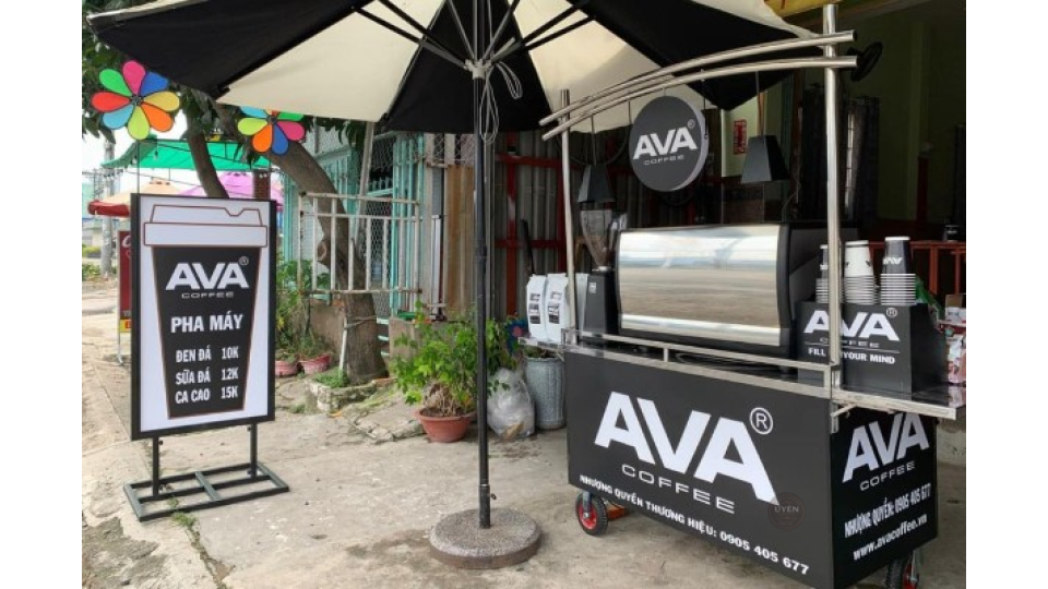 Top 10 đơn vị nhượng quyền cafe pha máy mang đi Thương hiệu nhượng quyền cafe pha máy mang đi Ava Coffee.