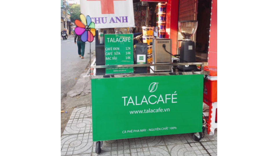 Top 10 đơn vị nhượng quyền cafe pha máy mang đi Thương hiệu nhượng quyền cafe pha máy mang đi Tala Cafe.