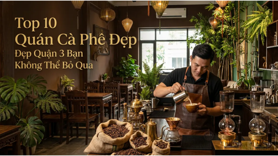 quán cà phê đẹp nổi bật tại quận 3