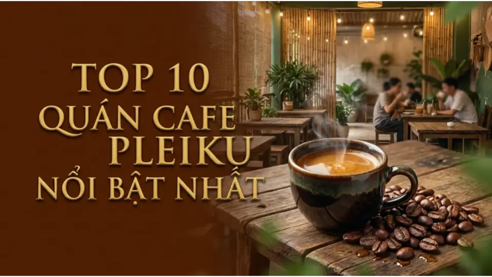 Top 10 quán cafe Pleiku nổi bật cho tín đồ cà phê