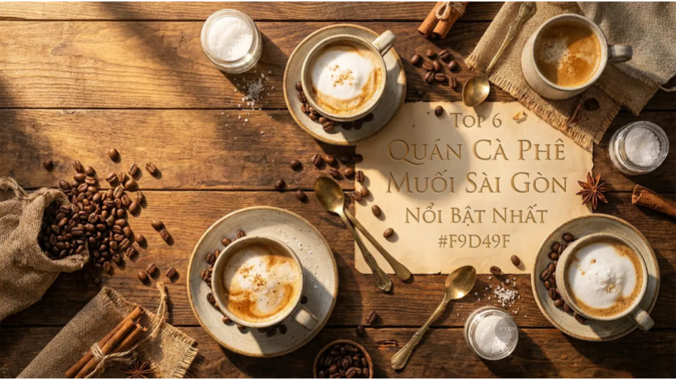 Top 6 quán cà phê muối Sài Gòn với hương vị độc đáo.