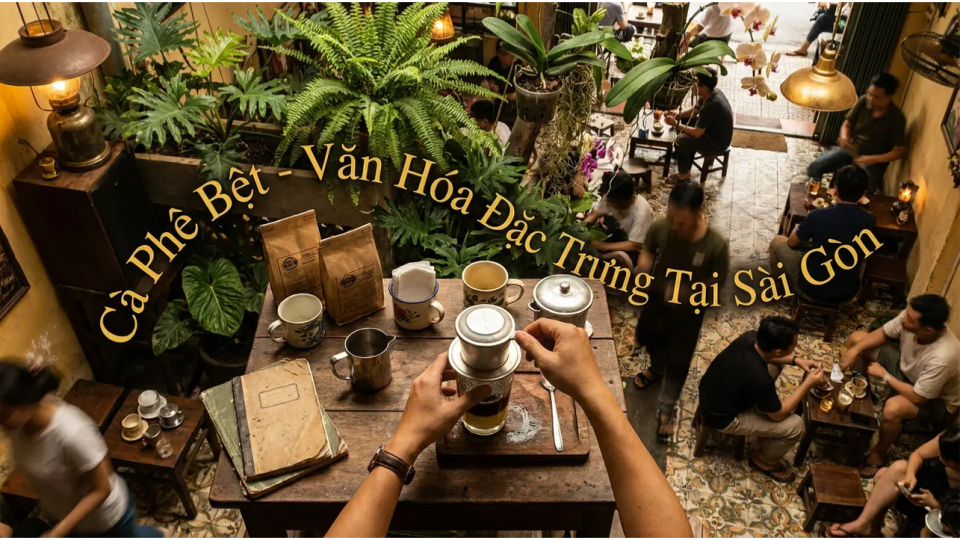 Cà phê bệt tại Sài Gòn - trải nghiệm văn hóa độc đáo
