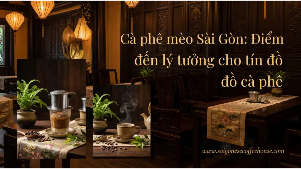 Quán cà phê mèo Sài Gòn thu hút tín đồ yêu thích không gian cà phê độc đáo
