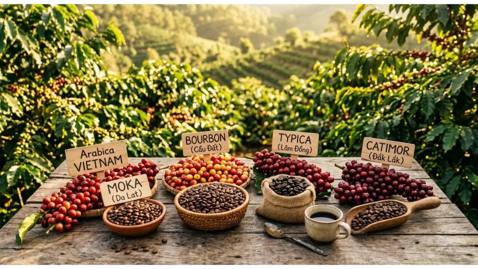Các giống Cà Phê Arabica phổ biến tại Việt Nam