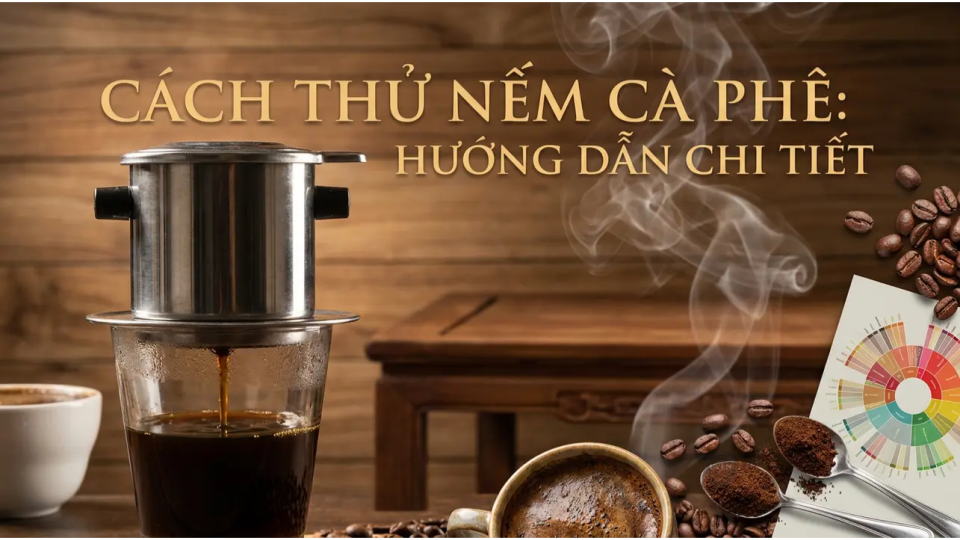 Hương vị cà phê trong cupping, hướng dẫn thử nếm cà phê chuyên sâu.