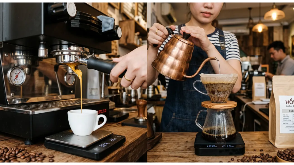 Kỹ thuật pha chế và tỷ lệ chiết xuất chuẩn cho từng loại hạt
