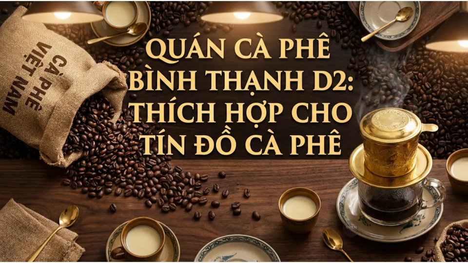 Quán cà phê Bình Thạnh D2, nơi tín đồ cà phê gặp gỡ và thưởng thức