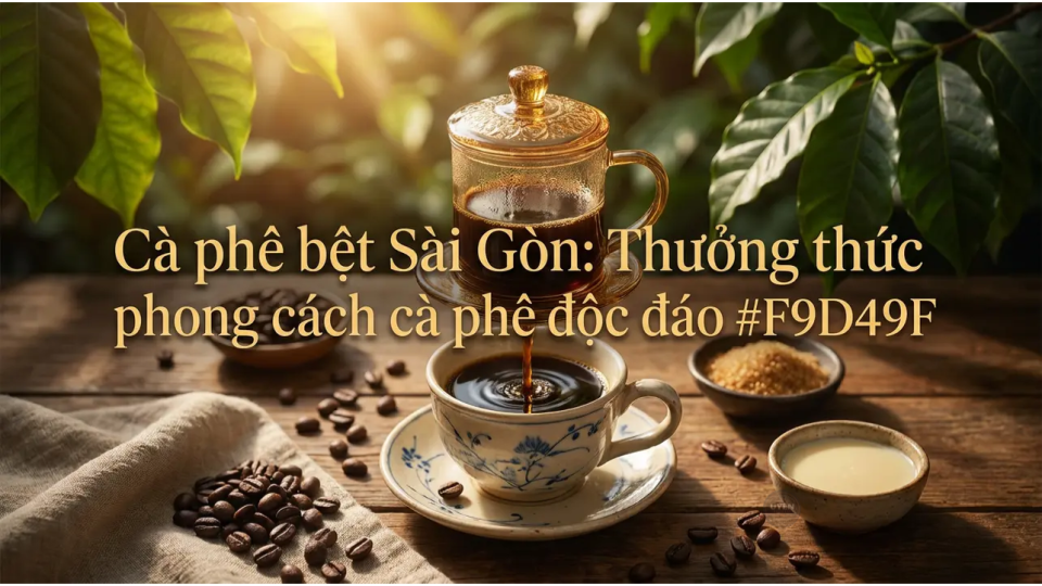 Cà phê bệt Sài Gòn với phong cách độc đáo và hương vị hấp dẫn