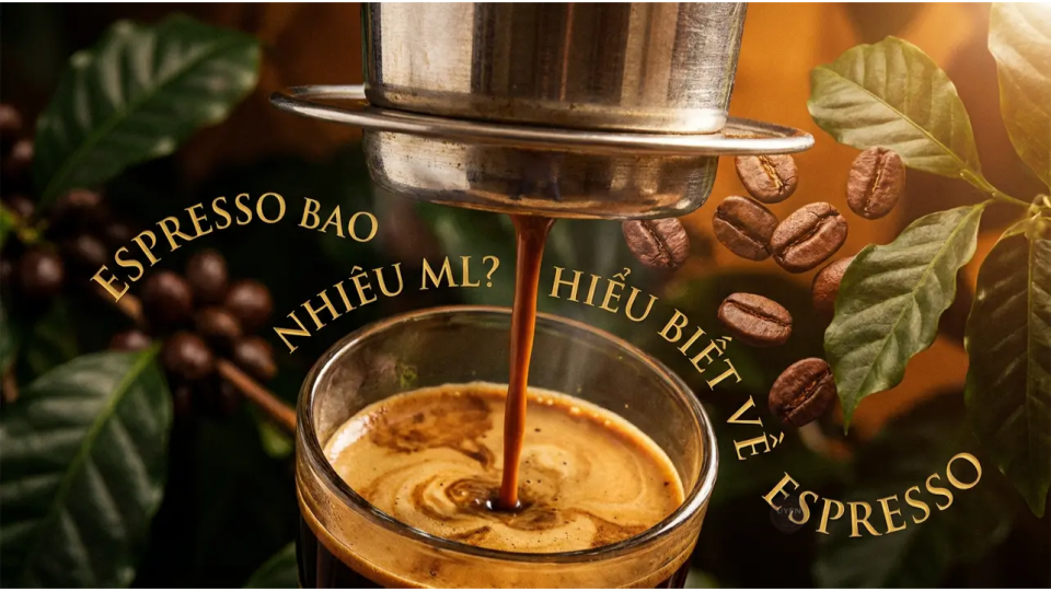 Khám phá espresso bao nhiêu ml và kỹ thuật pha chế cà phê hoàn hảo.