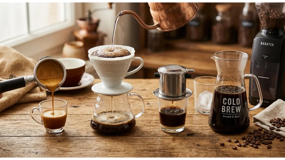 So Sánh Các Phương Pháp Pha Chế Espresso