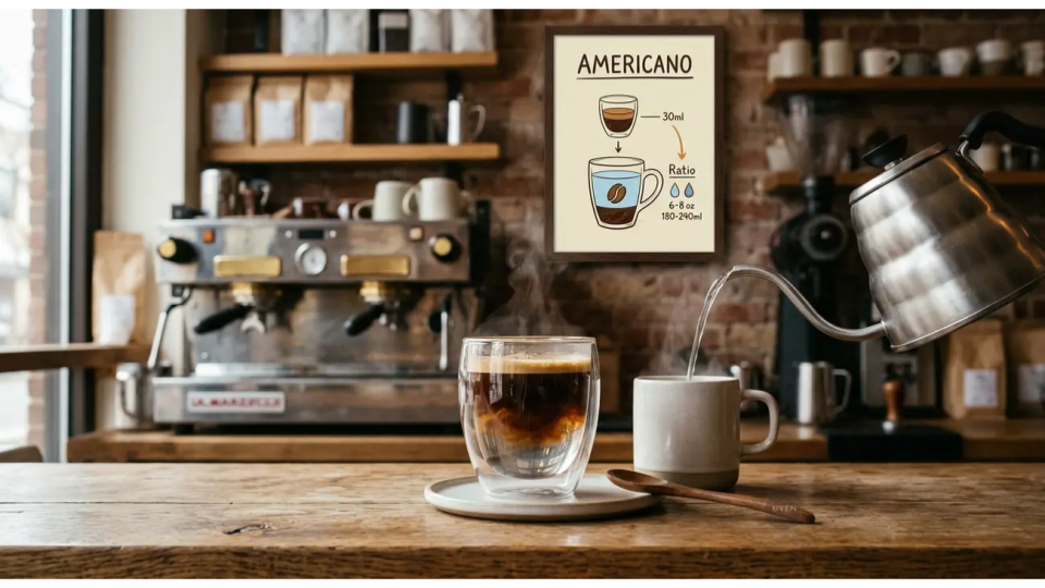 Americano Là Gì? Tìm Hiểu Về Thức Uống Cà Phê Này Tỷ lệ chiết xuất tiêu chuẩn cho Americano là gì?